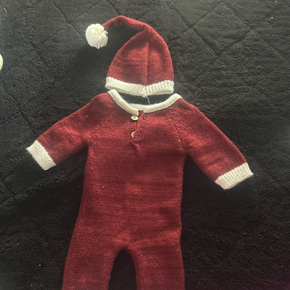Newborn winter outfit.